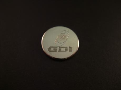 Mitsubishi (GDI ) logo zilverkleurig